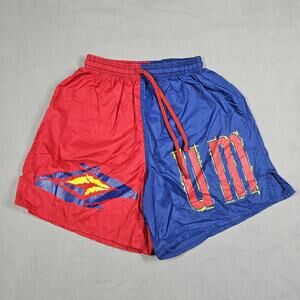 90’s Umbro Nylon Shorts Mens Small 5” Inseam Color Block Soccer Vintage USA